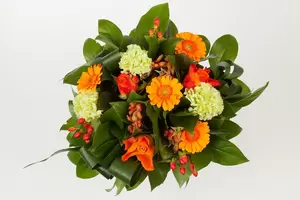 Boeket oranje bloemen klein - afbeelding 1