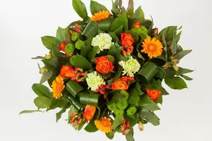 Boeket oranje bloemen klein - afbeelding 3